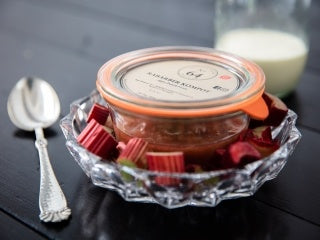 økologisk rabarberkompot